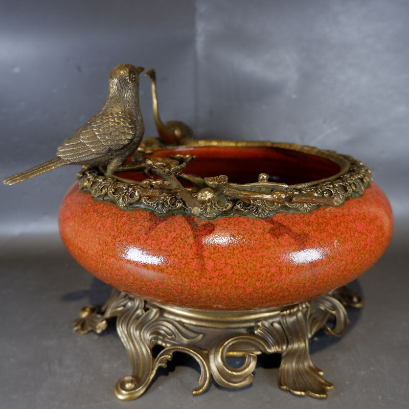 Chinese Red Glazed Vessel Ornament