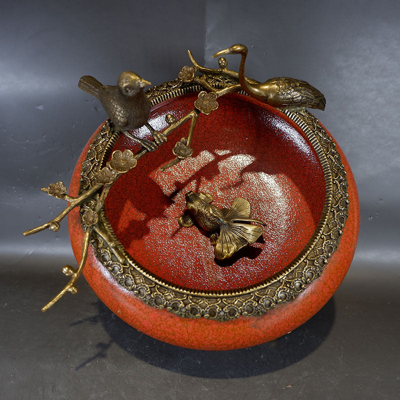 Chinese Red Glazed Vessel Ornament