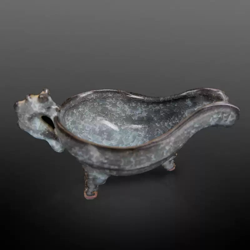 Chinese Ice-cracked Dragon-head Porcelain Wine Cup